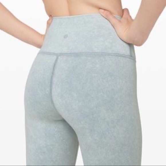 Lululemon Leggings Wunder Under High-Rise Tight Snow Washed Chambray - Picture 4 of 6